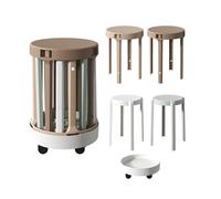 4Pcs18 StackablePlasticStoolsModernPortableClassroomChairsLightweight&NestingDesignforHomeOffice&SchoolSeatingSolutions