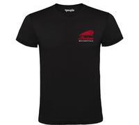 4people Black Indian Motorcycle T-Shirt - Style and Comfort on Wheels for Men, 100% Cotton, Sizes S M L XL XXL, Black/White, S