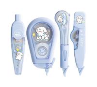 4Piece Retractable Whiteouts Tape Set with Ergonomic Clicks Mechanism MessFree Writing Tool for Students Professional Quick Dry Correction Tape Set