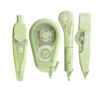 4Piece Retractable Whiteouts Tape Set with Ergonomic Clicks Mechanism MessFree Writing Tool for Students Professional Quick Dry Correction Tape Set