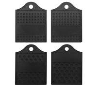 4Piece Silicone Bundle of Elegant Bead Plate Modern Black/White Plate for Gift Giving Bead Board Beading Tray Buddhists