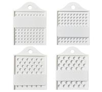 4Piece Silicone Bundle of Elegant Bead Plate Modern Black/White Plate for Gift Giving Bead Board Beading Tray Stylish Set