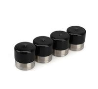 4Piece Trailer Bearing Cover Rusts Resistant 1.98inch Buddys Protectors Dustproof Guards Lubrication Access Steel Trailer Protectors