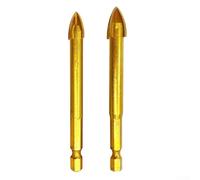 4piece Triangle Drill Bit Glass for 120° Set Plus Cement Drilling with 6/8/10/12mm Sizes Plus Highspeed Precision Opera for Concrete Tip