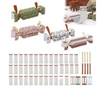 4pieces Christmas Money Gift Boxes Set, DIY Money Holder Crackers With Pull Tab, Christmas Moneys Box Cash Gift Pull, Diy Christma Crackers To Put Moneys In, Christma Cracker Moneyholder For Kids(A)