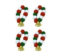 4Pieces Comfortable Plush Cats Collars With Bells Charm For And Dogs Pompoms Collar For Birthday Party Pet Jewelry