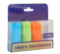 4pieces Handhold Pet Finger Toothbrush Small Head Toothbrush Cleaning Dogs Brush Bad Breath Teeth Cleaning Care Tool