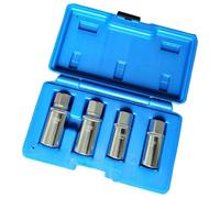 4Pieces Multiple Size Bolt and Nut Extractors Set High Strength Steel Tool for Easy Fastener Removal Screw Extractors Set