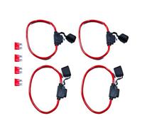 4Pieces Multipurpose 12V Inlines Fuses Holders 40A Tinned Brass Wire Accessory For Automotive And Marine Applications Automotive Fuses