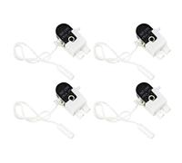 4Pieces Practical Quiet Smooth Operations Light Switches for Bedroom Fixtures Fan Corded Pull Mechanism Easy Installion Wall Light Switches