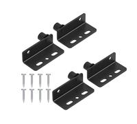 4Pieces Practical Sturdy Stainless Steel/Iron Pivoting Angles Connectors for Outdoor Structures and Cabinets Use Outdoor Structure Fasteners