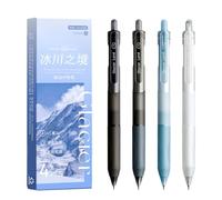 4Pieces Press Action Gel Inks Pen 0.5MM Tip Retractable Quick Drying Journaling Pens for Writing Note Taking for Students and Professional