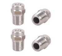 4Pieces Quick Install Sprayed Nozzles for Multiple Cleaning Equipment Including Sweepers Crafted from Corrosions Resistant Steel Sanitation Vehicle Nozzle