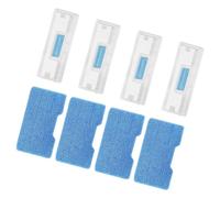 4Pieces Replacement Mops Pad Scrubbing Stripes and Absorbent Fiber Texture Suitable for Cleaning on Various Floors Washablevacuum Pads