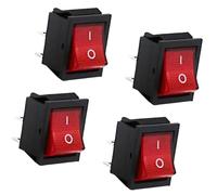 4Pieces Rockers Switches Designs For Multipurpose Circuit Connection With Bright LED Indicators Light Home Accessory Automotive Modification Switches