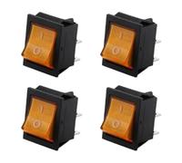 4Pieces Rockers Switches Designs For Multipurpose Circuit Connection With Bright LED Indicators Light Home Accessory Rocker Switches With LED