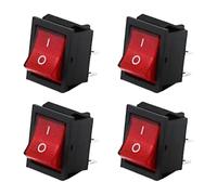 4Pieces Rockers Switches Designs For Multipurpose Circuit Connection With Bright LED Indicators Light Home Accessory Rocker Switches With LED