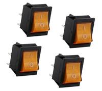 4Pieces Rockers Switches Designs For Multipurpose Circuit Connection With Bright LED Indicators Light Home Accessory Automotive Modification Switches