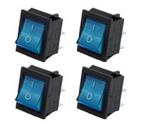 4Pieces Rockers Switches Designs For Multipurpose Circuit Connection With Bright LED Indicators Light Home Accessory Rocker Switches With LED