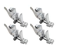 4Pieces, Snap On Shank Low Shank Adapter Presser Foot Holder, Bracket for Low Shank Sewing Machines, Universal Fit for Brother Singer Janome Toyota Kenmore