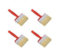 4Pieces Stain Applicators Set With Natural Bristles Ideal For Deck Terrace And Furniture Coating Projects Supplies Wall Brushes
