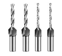 4Pieces Steel Countersink Drill Bits With Adjustable Depth Control Collar 2.8/3.2/3.5/4mm For Wood Drilling Woodworking Countersink Drill Kit