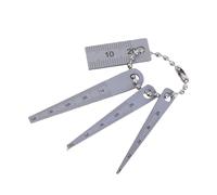 4Pieces Steel High Precisions Gaps Tip Rulers Hole Rulers Tapered Gauge Taper Feeler for Measuring Hole Gaps Size Project Measurement Tool