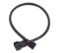 4Pin 1 To 3 Ways PWM Fan Splitter Cable dark Sleeved Fan Power Extension Cable 4Pin Female To 3X 4Pin Male (Color : 1 to1)