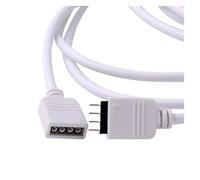 4Pin 5Pin DC12V Extension Power Cable Black 0.3m 1m 2m 3m 5m 10m RGB RGBW LED Connector Wire For 2835 5050 Led Strip Light(4Pin RGB White,1m)