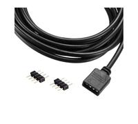 4Pin 5Pin DC12V Extension Power Cable Black 0.3m 1m 2m 3m 5m 10m RGB RGBW LED Connector Wire For 2835 5050 Led Strip Light(4Pin RGB Black,3m)