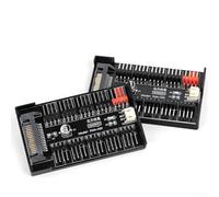 4Pin For PWM Hub with For SATA Power Input and 10 Fan Splitter Ports for Efficient Desktop Cooling and Noise Reduction