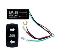 4PIN ON Off ON Rocker Switches Turn Signals Rocker With Flasher Relays Set Motor Internal LED