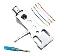 4Pin Turntable Headshell Metal Record Player Phono Cartridge Holder for Various Turntable Models Easy Installation Headshell for Turntables