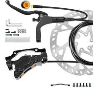 4Piston Bike Hydraulic Disc Brake Right Rear Single Set Or Left Front Single Set With 180mm 2.3mm Rotor(3PIN Left Front)