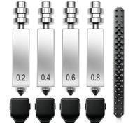 4PK 0.25+0.4+0.6+0.8MM for Anycubic Kobra X Nozzle 0.4mm Kobra X Nozzles Leak-Proof All-Metal Integrated Design Plug-and-Play Resist 300°C KX Hotend Nozzle for Anycubic 3D Printer Accessories