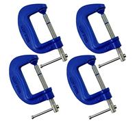 (4PK) G Clamps Set 3" (75mm) Heavy Duty Work Clamps Ideal for use as Welding Clamps, Wood Working, Metal Working and Much More