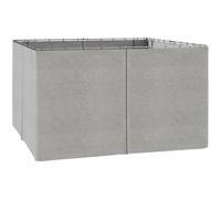 Outsunny 3 X 4(M) Universal Gazebo Replacement Sidewall Set, 4 Panels, Grey