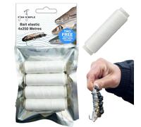 4pk of 250g Match Angler Bait Whipping Elastic, With 2 FREE Resealable Smell Proof Pouches. Amazing hook Baits Every Time