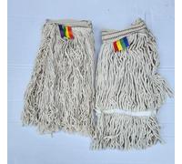 4pk of Kentucky Mop Replacement Only Without Clip Refill Twine Cotton Jumbo Large Thick Absorbent Yarn for Everyday Commercial Heads for Heavy Duty Industrial Takeaway (4pk Mop Replacement Only)