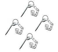 4pk Round Cotter Pin & Chain 10mm by 110mm Trailer Tipper Tailgate Tailboard