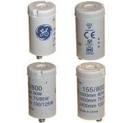 4pk Starters for 75-125 Watt T12 Single Fluorescent Tube Lights 240v General Electric (GE) 155/800