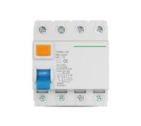 4Pole 100mA 4P 16A 63A 6KA 400V Electromechanical Residual Current Circuit Breaker Differential Circuit Breaker Safety Switch(40A)