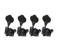 4R 4L 2R2L Opened Electric Bass Guitar Tuning Pegs Machine Heads Tuners for Bass Chrome Black Gold(Black 4R)