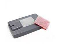 4R Quattroerre 1683 Dual Lock for Telepass 2019 Removable Fixing Transparent, 20 x 25 mm, 2 Pieces