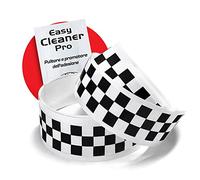4R Quattroerre.it 10217 Checks Trim Stripe Checked Tape Black and White (2 Pack) 3 x 99 cm