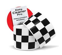 4R Quattroerre.it 10219 Checks Trim Stripe Black and White Checked Stripes, 10 x 99 cm