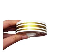 4R Quattroerre.it 10520 Trim Stripes Triple Adhesive Strips for Cars, Gold, 16 mm x 10 mt