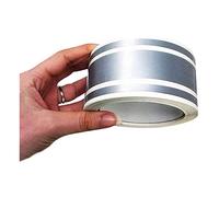 4R Quattroerre.it 10531 Trim Stripes Triple Adhesive Strips for Cars, Silver, 50 mm x 10 mt