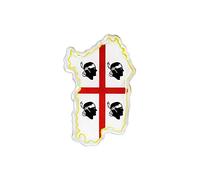 4R Quattroerre.it 14138 3D Sticker Sardinia HQ, 44 x 68 mm