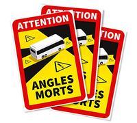 4R Quattroerre.it 1529 Dead Angle Stickers for Heavy Bus Vehicles, Set of 3, 17 x 25 cm